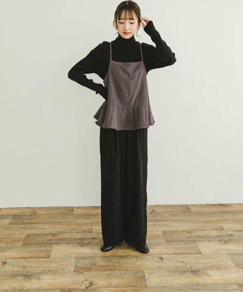 ITEMS URBANRESEARCH オールインワン ペプラムキャミ