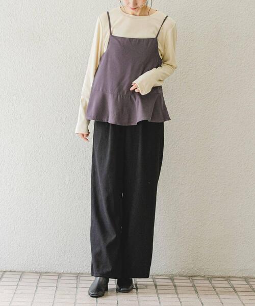 ITEMS URBANRESEARCH オールインワン ペプラムキャミ
