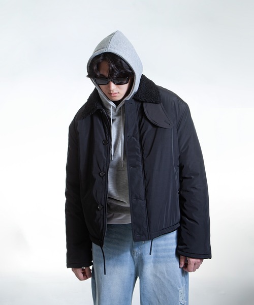 ZIP FIVE -White Line- ブルゾン アウター 「White Line」 パディング