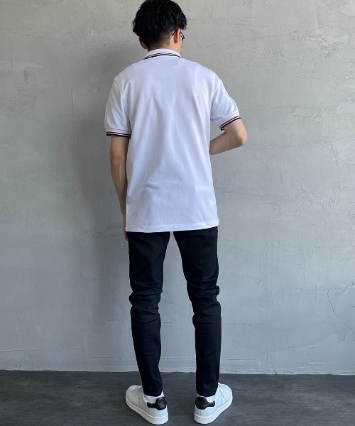[FRED PERRY] рубашка-поло с коротким рукавом M белый женский 