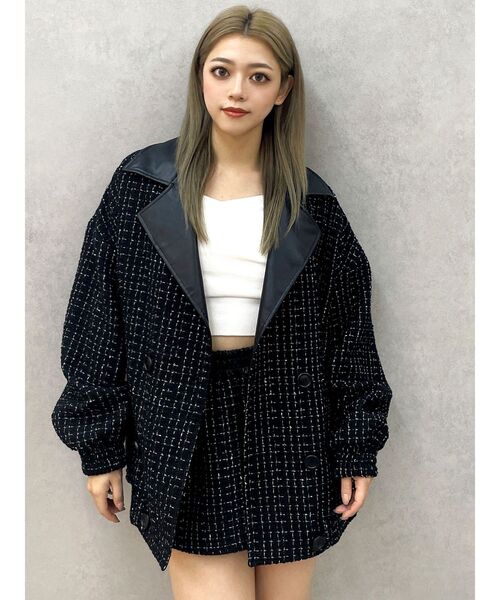 GYDA ライダースジャケット即購入⭕️ GYDA レザージャケット ライダース GDラインスリーブショート