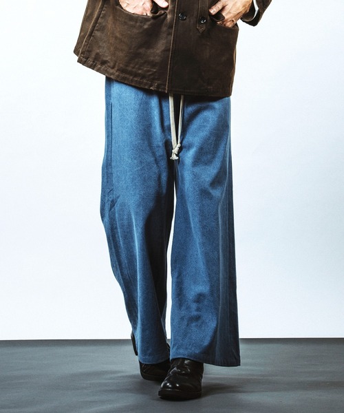 ジーンズ 「NO ID.」Denim Wide Flare Pants / デニム ワイド フレア パンツ メンズ