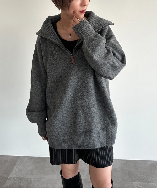 「apres jour mignon」 ブルゾン X-LARGE チャコールグレー レディース_画像4