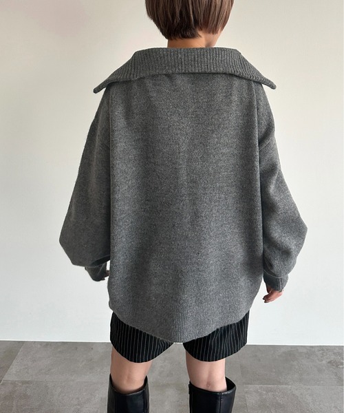 「apres jour mignon」 ブルゾン X-LARGE チャコールグレー レディース_画像7