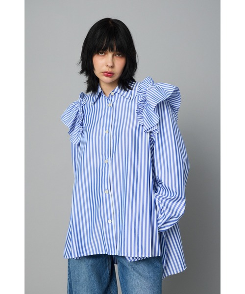 HeRIN.CYE ブラウス シャツ Frill sleeve shirt フリルスリーブシャツ
