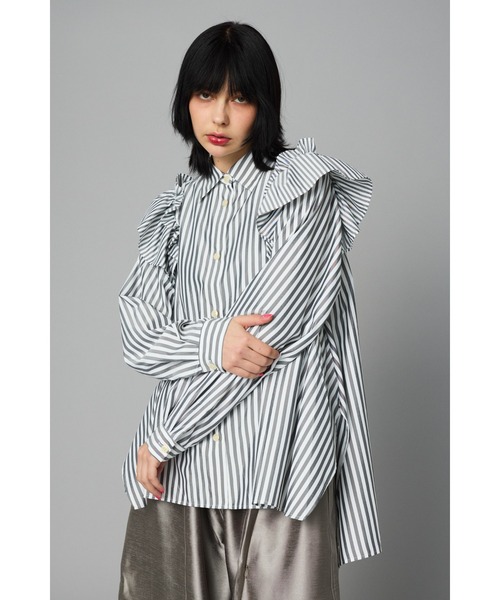 HeRIN.CYE ブラウス シャツ Frill sleeve shirt フリルスリーブシャツ