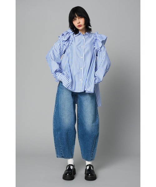 HeRIN.CYE ブラウス シャツ Frill sleeve shirt フリルスリーブシャツ