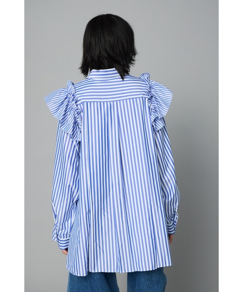 HeRIN.CYE ブラウス シャツ Frill sleeve shirt フリルスリーブシャツ