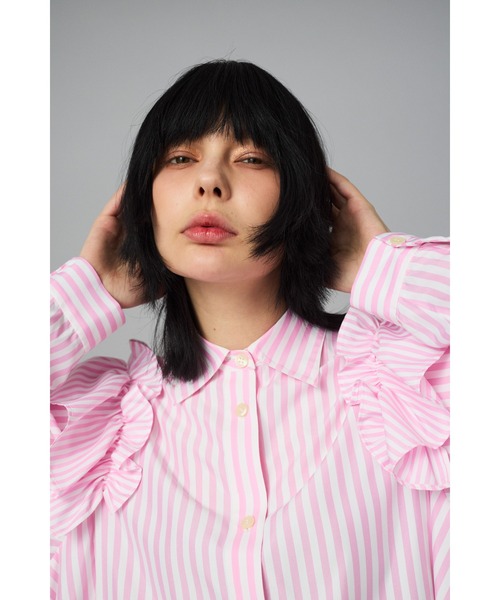 HeRIN.CYE ブラウス シャツ Frill sleeve shirt フリルスリーブシャツ