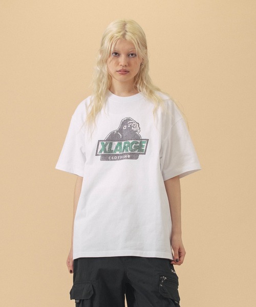 XLARGE（エクストラ ラージ） tシャツ RHINE STONE SLANTED OG S/S TEE