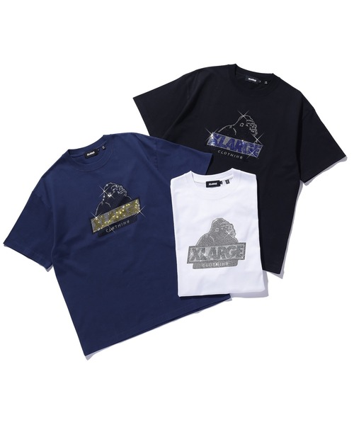 XLARGE（エクストラ ラージ） tシャツ RHINE STONE SLANTED OG S/S TEE