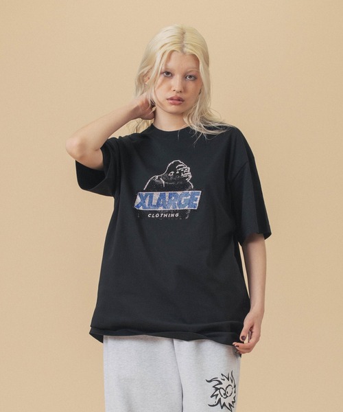 XLARGE（エクストラ ラージ） tシャツ RHINE STONE SLANTED OG S/S TEE