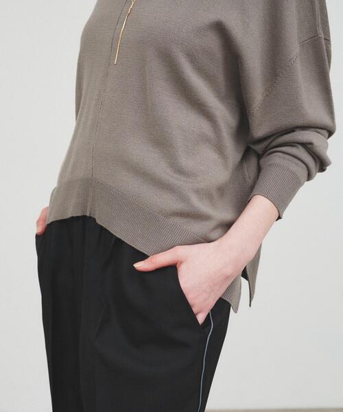 ニット セーター イレヘムニットプルオーバー レディース cloenc ニット セーター イレヘムニットプルオーバー レディース