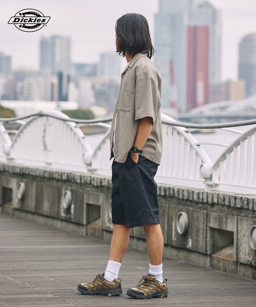即日発送TRACY WIDE HALF トレイシー ワイド ハーフパンツビーイー Dickies（ディッキーズ） チノパン 別注 TCツイル ツータック イージー