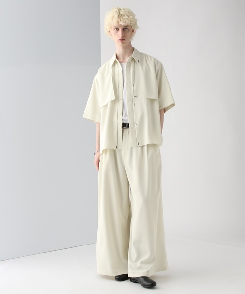 HARE スラックス 「SET UP対応」DABOルーズワイドパンツ(HARE