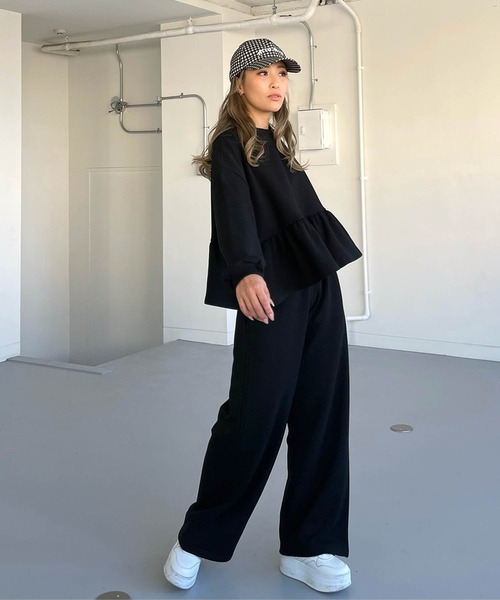 CHERI since1985 セットアップ 裾フリルスウェットセットアップ