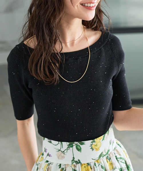 La boutique Bonbon ニット セーター 「お上品スパンコール