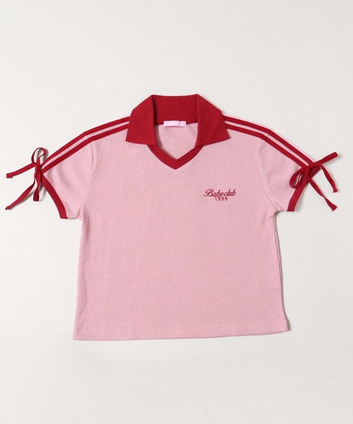 WC tシャツ 襟付きリボンワッフルTシャツ レディース : ZOZOTOWN Yahoo