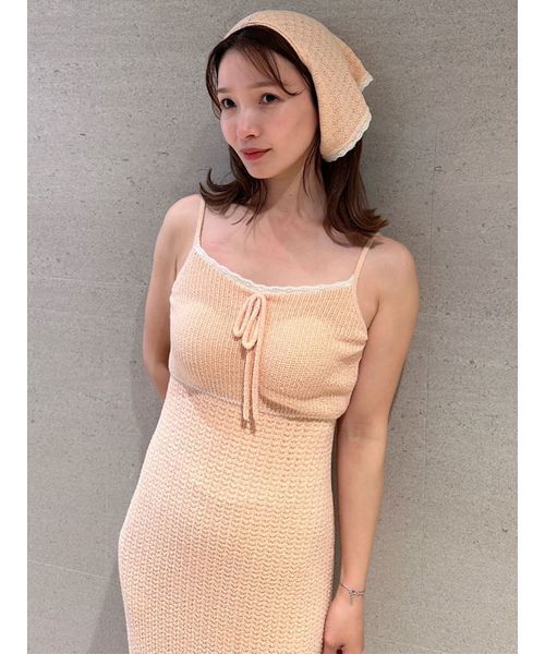 SNIDEL HOME ルームウェア 部屋着 クロシェワンピース