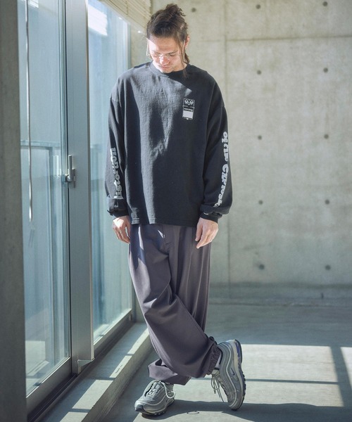 ADAM PATEK tシャツ ADAMPATEK/distortion long sleeve T