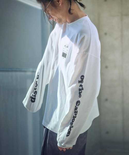 ADAM PATEK tシャツ ADAMPATEK/distortion long sleeve T