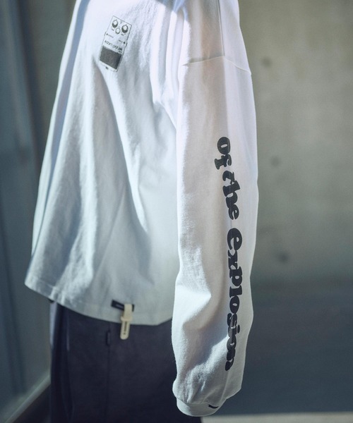 tシャツ ADAMPATEK/distortion long sleeve T/エフェクタープリントロングスリーブTシャツ(AP2514016) レデ ADAM PATEK tシャツ ADAMPATEK/distortion long sleeve T