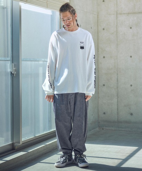tシャツ ADAMPATEK/distortion long sleeve T/エフェクタープリントロングスリーブTシャツ(AP2514016) レデ ADAM PATEK tシャツ ADAMPATEK/distortion long sleeve T