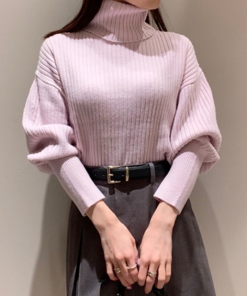 SNIDEL（スナイデル） タートルネックニット FREE グレー レディース