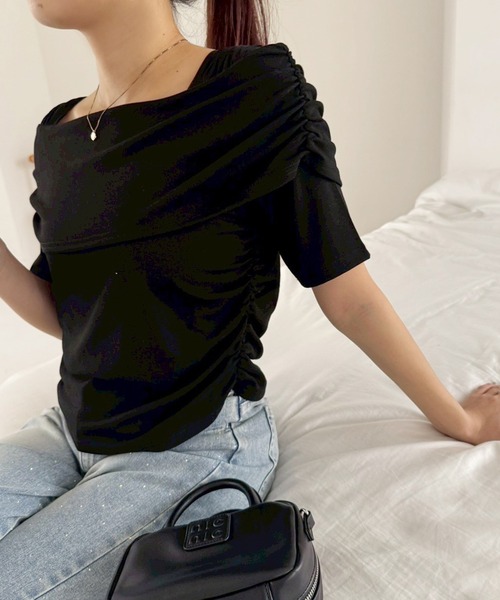 one after another NICE CLAUP tシャツ オフショルカットトップス