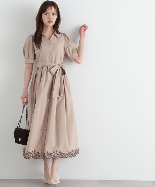 PROPORTION BODY DRESSING ワンピース エンブロイダリーシャツ