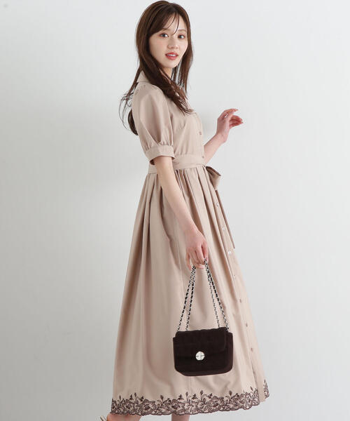 新品　エンブロイダリーシャツワンピース エンブロイダリーシャツワンピース | PROPORTION BODY DRESSING