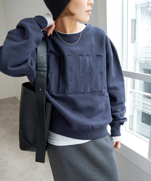 「Spick & Span」 スウェットカットソー FREE ネイビー レディース