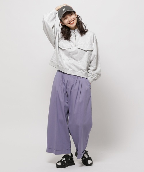 「niko and...」 チノパンツ LARGE ベージュ レディース