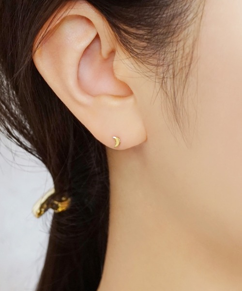 TAKE-UP（テイクアップ） ピアス 「 セカンドピアス」 K18 ミニ月星