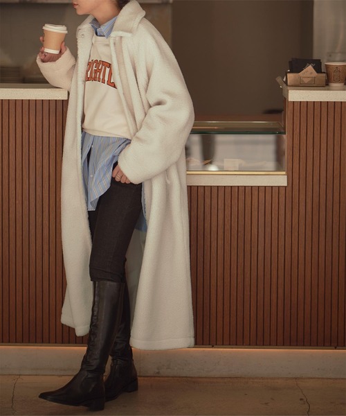 「titivate」 ステンカラーコート M ベージュ レディース_画像4