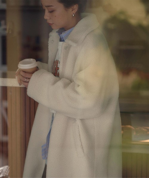 「titivate」 ステンカラーコート M ベージュ レディース_画像9