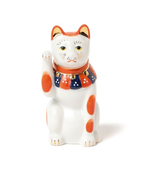 ビームスポップアップ　ケイタマルヤマ招き猫 陶器　瀬戸まねき猫　約２２センチ BEAMS JAPAN（ビームス ジャパン） インテリア 「別注」中外陶園