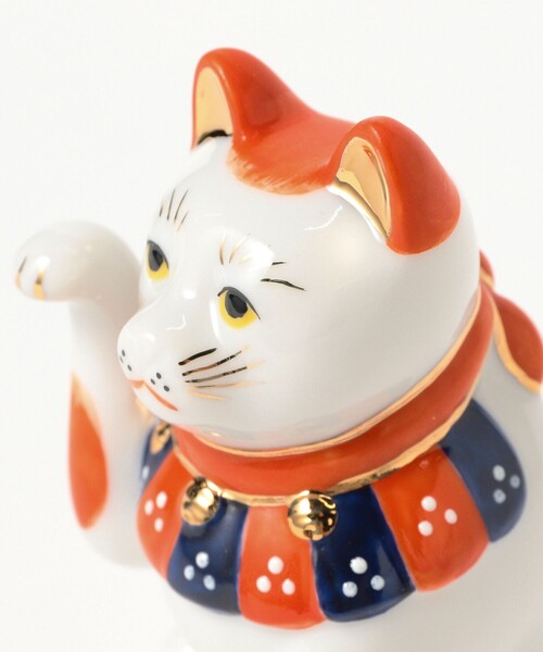 ビームスポップアップ　ケイタマルヤマ招き猫 陶器　瀬戸まねき猫　約２２センチ BEAMS JAPAN（ビームス ジャパン） インテリア 「別注」中外陶園