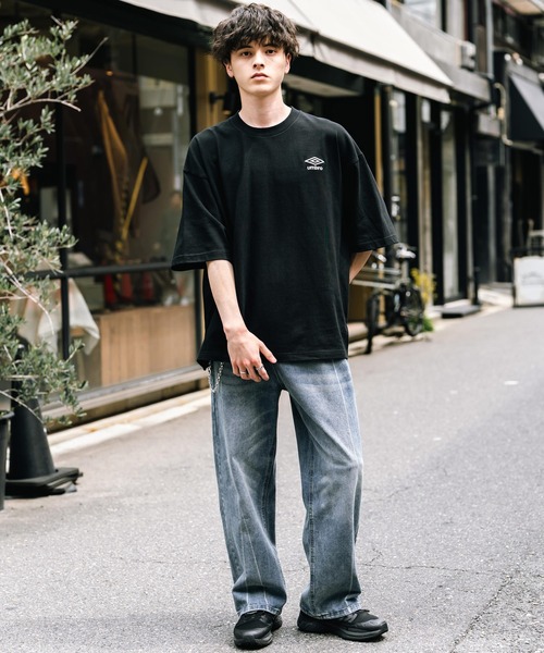 【UMBRO】アンブロ Tシャツ ブラック BLACK umbro tシャツ UMBRO アンブロ 別注コラボ オーバーサイズワン