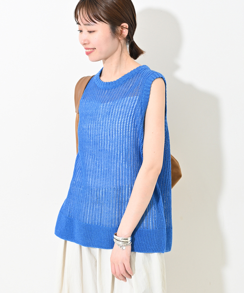SLOBE IENAタグ付き新品✨ノースリーブ　ニット SLOBE IENA ニット セーター 「追加」KAYAノースリーブプル