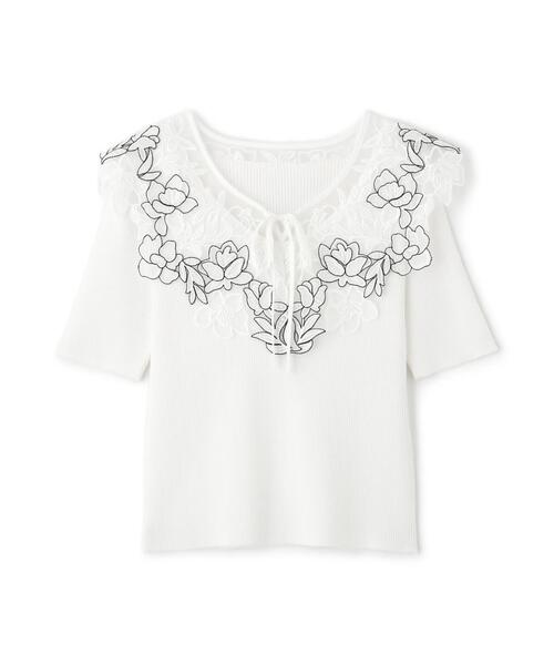ニット セーター ケープ風レース付ニット / 1215170605 レディース PROPORTION BODY DRESSING ニット セーター ケープ風レース付
