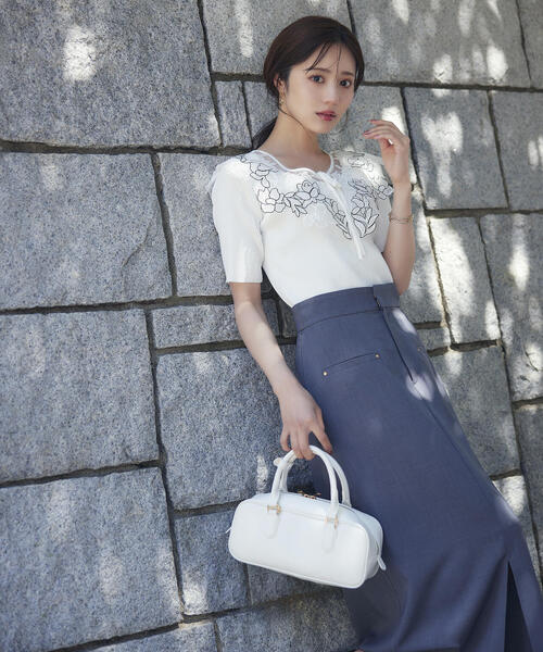 ニット セーター ケープ風レース付ニット / 1215170605 レディース PROPORTION BODY DRESSING ニット セーター ケープ風レース付