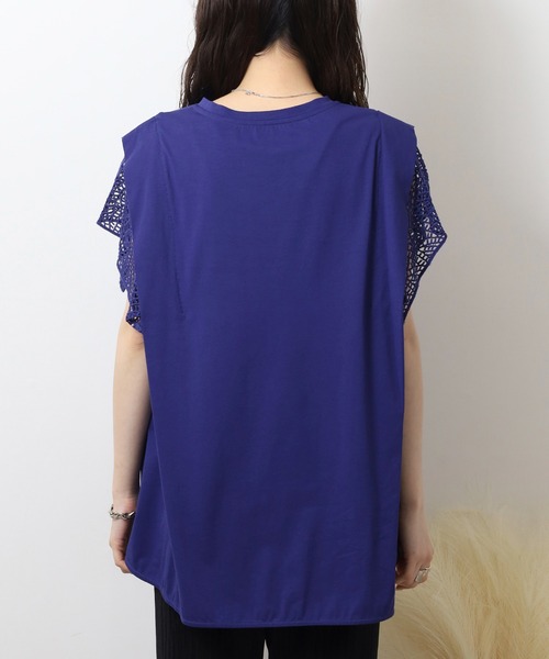 tシャツ EGLANTINE 袖レースカットソー レディース EGLANTINE tシャツ 袖レースカットソー レディース : ZOZOTOWN