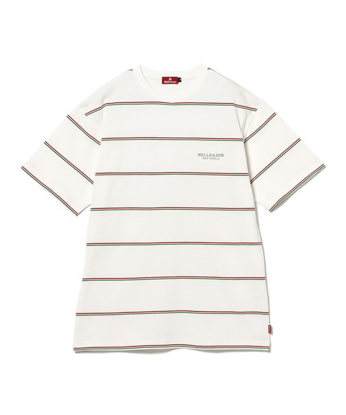 HELLRAZOR tシャツ / BLOCK LOGO PIN STRIPED SHIRT メンズ
