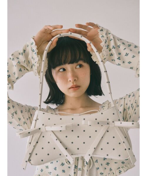 ハンドバッグ ribbon ribbonコンパクトバッグ メリージェニー バッグ