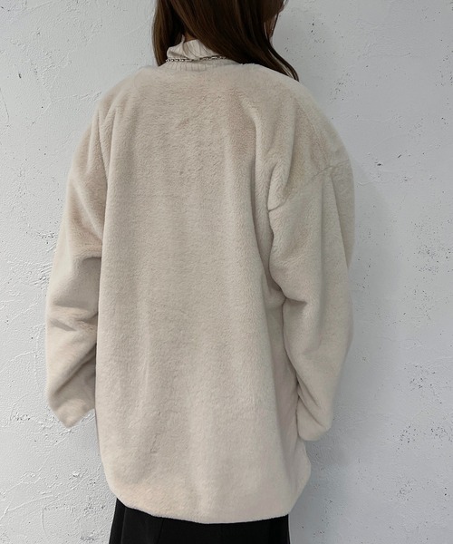 「apres jour mignon」 ノーカラージャケット X-LARGE アイボリー レディース_画像4