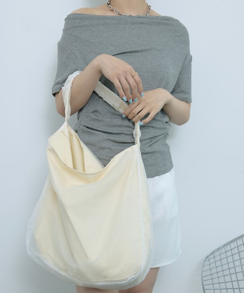 SEN TOKYO トートバッグ 透明感と立体感。シフォンレイヤード