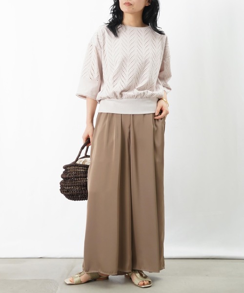 LADY LUCK LUCA tシャツ LC/LLL レースドッキングカットソー