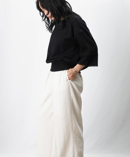 美品 Leilian レースドッキング カットソー Tシャツ 大きいサイズ 13 美品 Leilian レースドッキング カットソー Tシャツ 大きい
