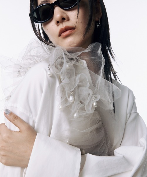 JOSE MOON（ジョゼムーン） つけ襟 付け襟 TULE FRILL STRAP/チュール